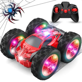 Remote Controlled Car Children 3 4 5 6 7 8 9 Years, 2.4 GHz LED Spider RC Car with Remote Control Racing Car Remote Control Toy from 3-12 Boys Girls Indoor Outdoor Drift Car Gifts Birthday
