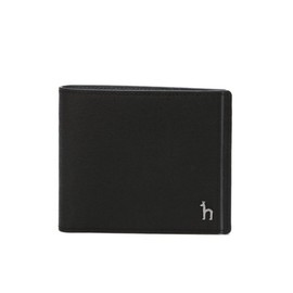 Hazzys (대전신세계)COLOR POINT 블랙 배색포인트 소가죽 슬림 반지갑  HJWA5F330BK (Daejeon Shinsegae) COLOR POINT Black Contrast Point Cowhide Slim Wallet HJWA5F330BK