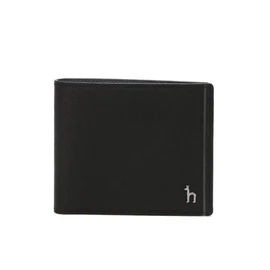Hazzys (대전신세계)COLOR POINT 블랙 배색포인트 소가죽 슬림 반지갑  HJWA5F330BK (Daejeon Shinsegae) COLOR POINT Black Contrast Point Cowhide Slim Wallet HJWA5F330BK