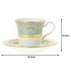 Noritake Noritake American Cup & Saucer 220cc Georgian Turquoise Bone