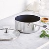 Blue Diamond Cookware Tri-Ply Stainless Steel Ceramic Nonstick, 1.6 QT