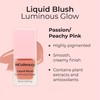 MCoBeauty Luminous Glow Liquid Blush - Passion (Peachy Pink)