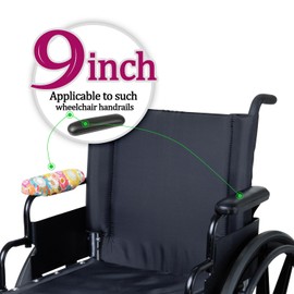 Almohadillas para silla de ruedas de 9 pulgadas, almohadillas para reposabrazos de silla de ruedas, lavables (W-PADS-9-09X)