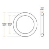 sourcing map Metric Nitrile Rubber O-Rings Seal 110 mm AD