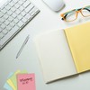 Emraw Sticky Notes Stick It Stickies, Plain Small 3" x