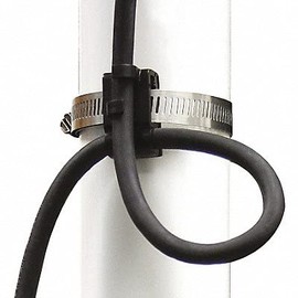 SJE Rhombus Cable Clamp, ABS Plastic/Stainless Steel, 5"W x 6.2"L x 1"H, For 18/16 Gauge Wire/Cable, Mounts to PVC Pipe