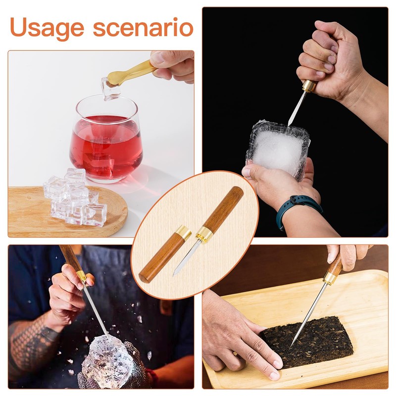 HANPINYUAN Ice Pick 2pcs, Ice Picks for Breaking Ice in