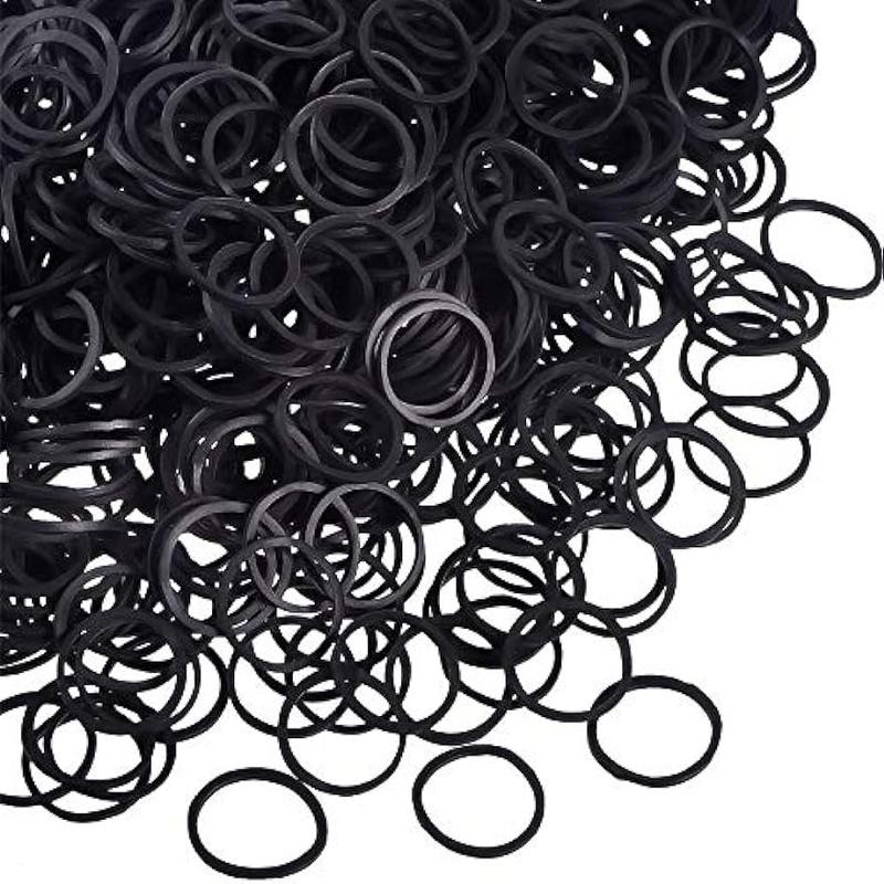 1000 Mini Rubber Bands Soft Elastic Bands - Color: Multicolor
