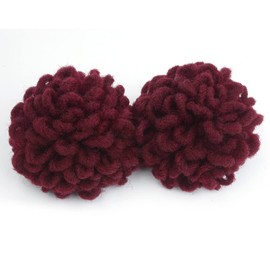 Yinmei Baibian 2Pcs Dreadlocks Bun Drawstring Locs Ponytail Hair Braided Petal Bun Chignon Faux Loc Braids Buns Synthetic Clip in Hair Extensions for Black Women Girls(Bug#)