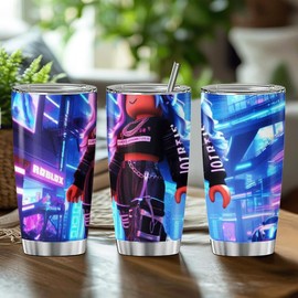 Tumbler Roblox Outfit Black Girl Roblox Girl Coffee Hot Travel Steel Tea Insulated Iced Office 20 30 Oz Stainless - Size: Tumbler Lid