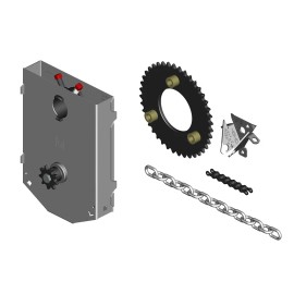 Unbranded Rolling Sheet Door 4.5:1 JR Hoist W/ 41A40 3 Inch ID Sprocket