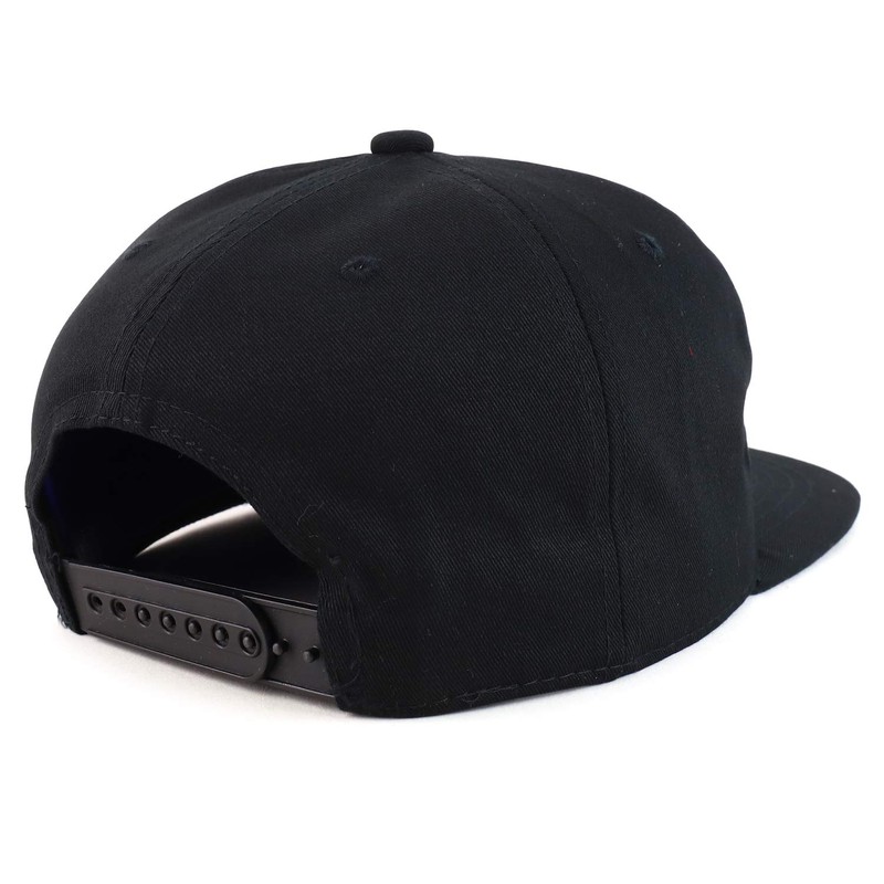 Trendy Apparel Shop Plain Unstructured 5 Panel Flat Bill Snapback