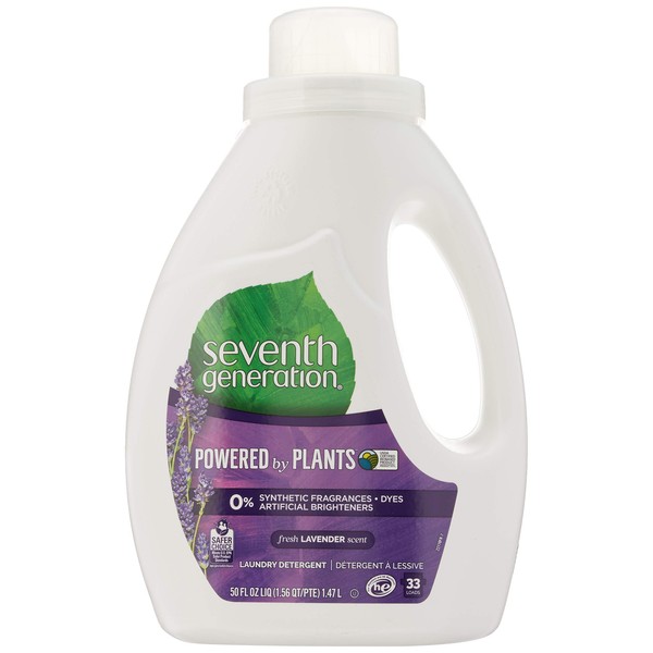 Seventh Generation Laundry Concentrate, Blue Eucalyptus & Lavender, 50-Ounce Bottles (Pack of 6)