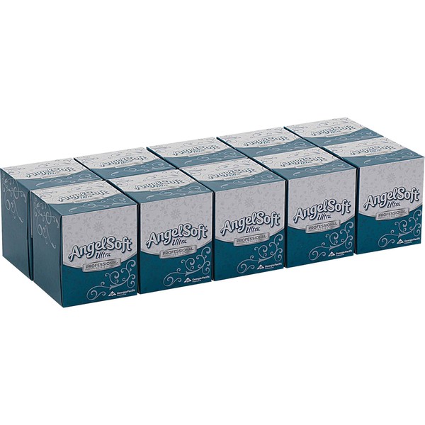 Angel Soft Ultra Professional Series Cube Box Facial Tissue, 7.60" x 8.50", White