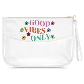 Gfhzdmf Inspiration Quotes Gifts Clear Makeup Bag Motivation Gifts for Her Daughter Sister Mother Aunt Cosmetic Bag Mothers Day Christmas Birthday Graduation Present for Women Zipper Travel Pouch