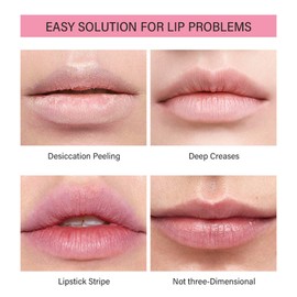 4-Piece Glow Lip Balm, Moisturising Lip Balm for Dry, Cracked Lips, Shiny, Long-Lasting Lip Moisturiser, Nourishing Lip Balm, Lip Repair