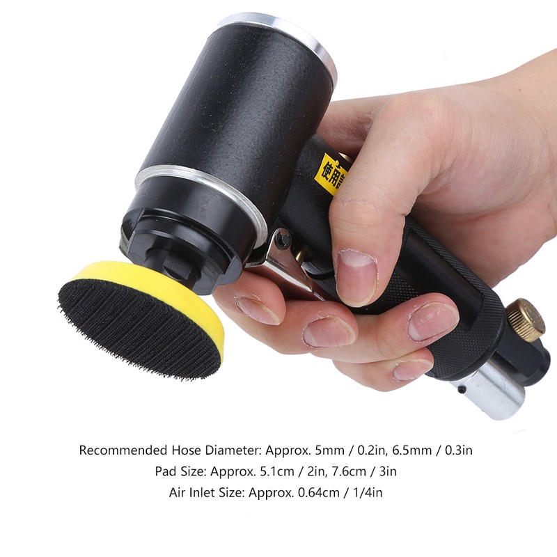 Mini Air Sander Pneumatic Sandpaper 2inch 3inch Eccentric Polishing Machine