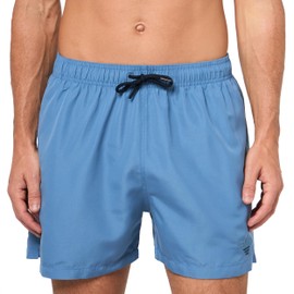 Emporio Armani Men's Standard Patch Embroidery 4" Swim Trunk, Captains Blue, Medium