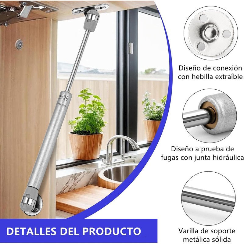6 Piezas Soporte de Elevaci?n de Puntales de Gas Hidr?ulico