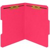 50 Red Fastener File Folders - 1/3 Cut Reinforced Tab