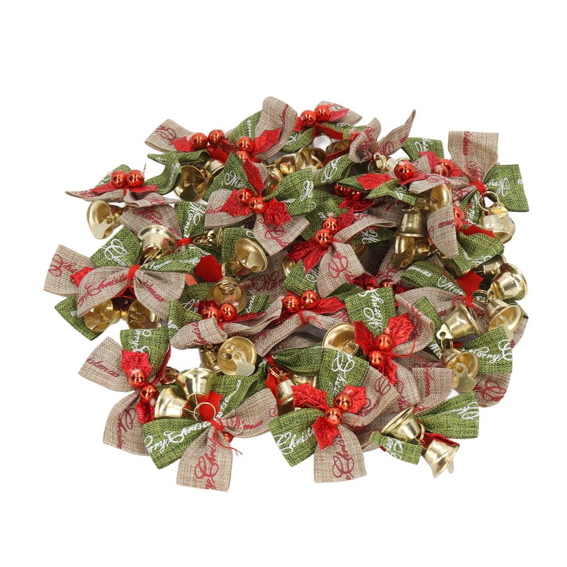 50Pcs Mini Bowknot Bells Durable Metal Happy Vibes Widely Used