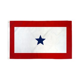 AZ FLAG - Blue Star Service 1 Flag - 2x3 Ft - 100D Polyester Service Banner Banner with Two Metal Grommets - Fade Resistant - Vivid Colors - 2' x 3' Feet - 90x60 Cm