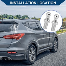 Hihaha Gas Strut Ball Stud/for Car/Metal M8 / 2 Pcs Silver Tone