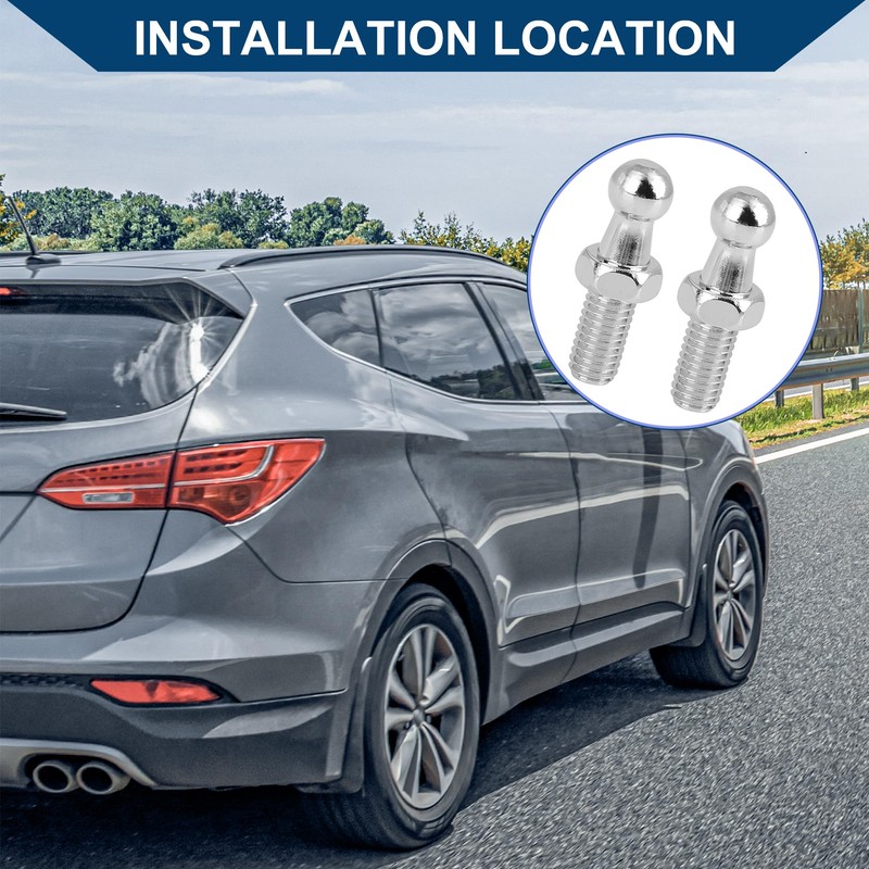 Hihaha Gas Strut Ball Stud/for Car/Metal M8 / 2 Pcs