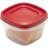 Rubbermaid Easy Find Lids Food Storage Containers, 2 Cup, Racer