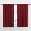 NICETOWN Burgundy Curtains Blackout Drape Panels - Lights Block Out