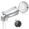 Enhon Chrome Universal Bathroom Tub Spout with Metal Tub Spout