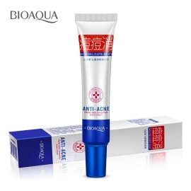 Bioaqua crema antiacné controla grasa y manchas, uso diario facial