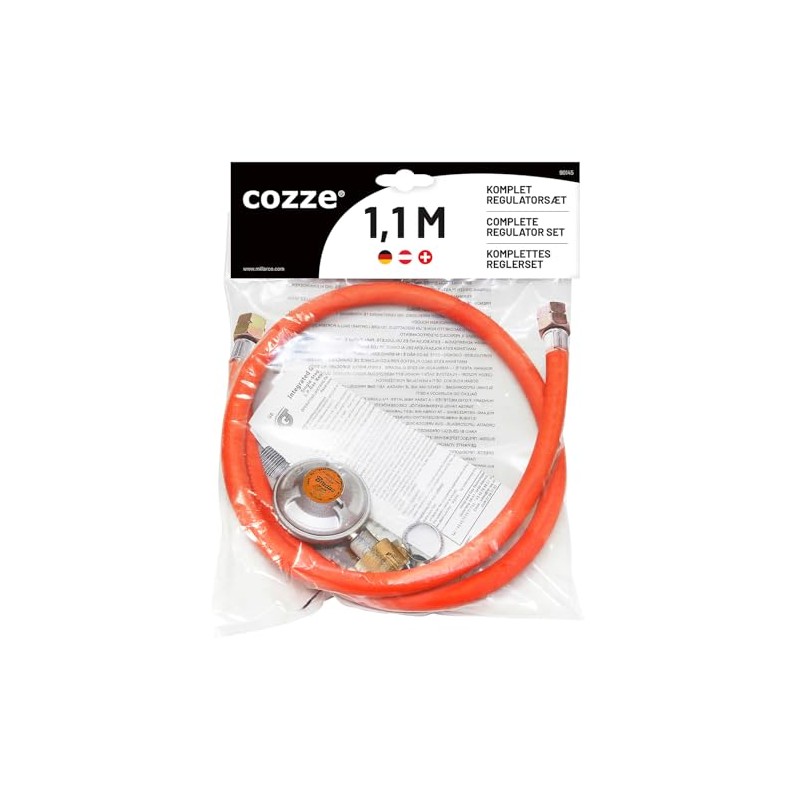 Millarco 90145 Pressure Gauge and Hose Orange