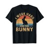 I Work Hard For The Bunny Happy Easter Day Retro