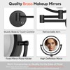 GURUN 8.5 Inch Magnifying Makeup Mirror with 3 Dimmable LED