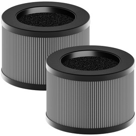 MK01 & MK06 Smoke Remover Version Filter Replacement Compatible with Aroeve MK01, MK06, ToLife TZ-K1 and Kloudi DH-JH01 Air Purifier, Grey, 2 Pack