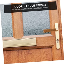 Mobestech 8pcs Door Handle Guard Cover Safety Door Knob Protector Anti-Collision Static Comfortable Use Fit for Home Decor