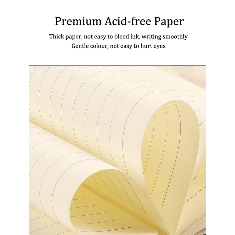 AUMAYCO A5 Notebook - A5 Notepad Hardcover Thick Notepad 160