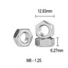 6 pieces M8 x 100 mm threaded rod 100 mm