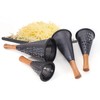 Cone Cheese Grater with Handle Stainless Steel Grater Triple Function
