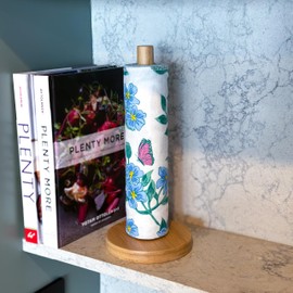 Earthly Co. Reusable Paper Towels - 10 Pack - Roll of Washable Cotton Cloth Paper Towels - Paperless Reusable Napkins Cloth Washable - Absorbent + Long Lasting - Zero Waste Products - (Periwinkle)