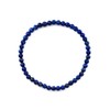 Taddart Minerals Natural Gemstone Lapis Lazuli Blue Bracelet with 4mm
