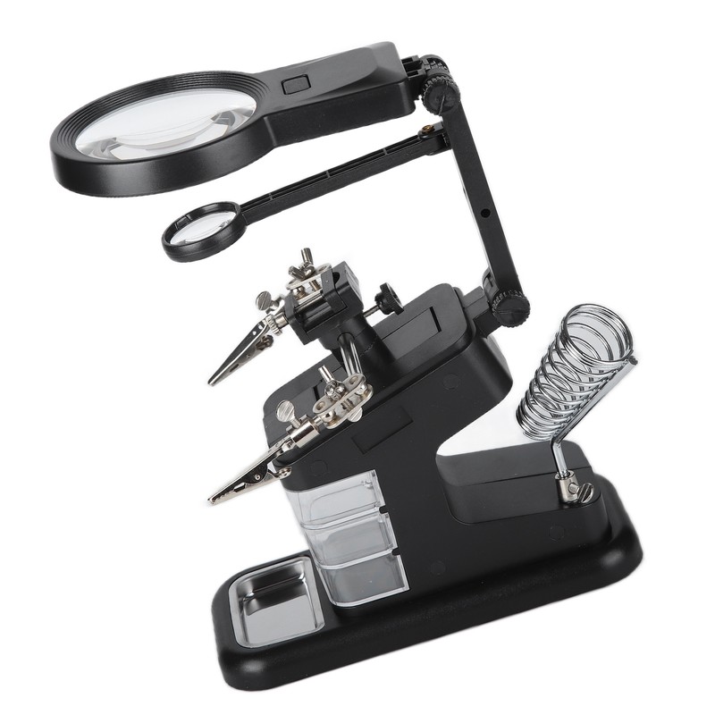 TH‑7026 Desktop Magnifying Glass with 10LED Light Welding Magnifying Glass