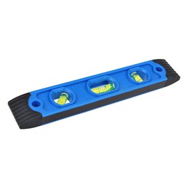 Multibros Small Magnetic Spirit Level 225 mm - Torpedo Spirit Level with 3 Levels & Magnetic Strips | Precise for Caravans, Motorhomes & Crafts