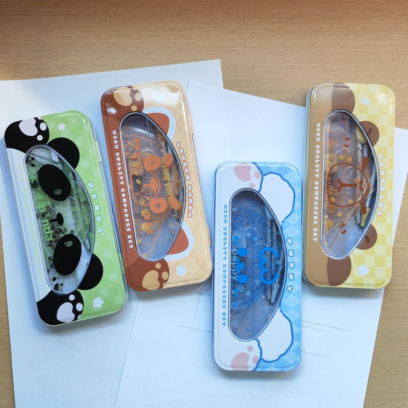 DY.2ten Geometry Compass Set for Students with Storage Box, Maths