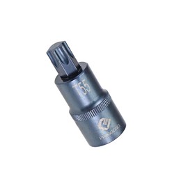 TA-VIGOR Torx Bit Socket, 1/2" Drive x T55 CR-V Key Socket, Premium S2 Steel Bits, Torx Bit with 55mm Length for Car, Bike, Trucks Repair(for Hand Use Only)