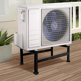 Montex Mini Split Stand for 9000-60000 BTU, Heavy Duty Ground Stand, Metal Mini Split Condenser Pad, Ductless Mini Split Air Conditioner Condenser, Black