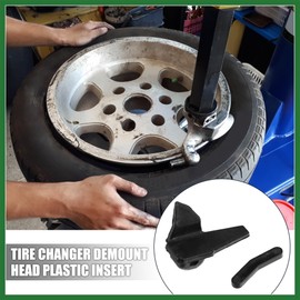 Motoforti 6 Set Tire Changer Insert Tire Demount Head Tire Machine Guard Wheel Side Protector for Mount Demount Duck Head Tyre Repair Black 2.05"x1.06"x1.30" Long-lasting