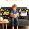 2Pcs Back to School Pillow Covers 18" x 18" School-Bus