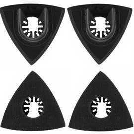 Delta Sander Sanding Plate Multitool Sandpaper Accessories for Fine Bosch Parkside Ryobi Worx Workzone Accessories 4 Pieces (93 mm)